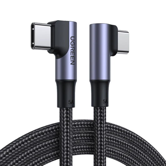 USB C USB C Charging Cable 100W Double Angle Plug PD 3.0 QC 4.0